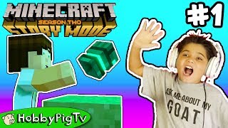 Minecraft Story Mode Season Two Part 1 HobbyPigTV [upl. by Reffinnej2]