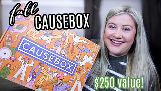 CAUSEBOX FALL 2020 FULL BOX REVEAL  LIFESTYLE SUBSCRIPTION BOX [upl. by Elyl224]