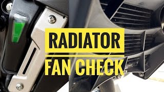 How to check whether Radiator fan works or not in Pulsar NS200 [upl. by Canice]