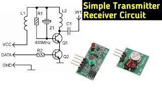 Transmitter and receiver Circuit  rc transmitter and receiver  radio transmitter and receiver [upl. by Gristede]