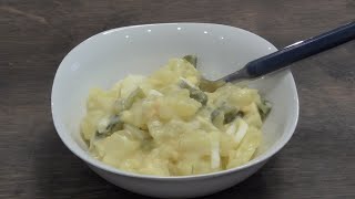 Ganz einfach Leichte fettarme Mayonnaise und Kartoffelsalat zubereiten  Rezept [upl. by Hatfield981]