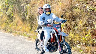 Laxmi Sanga Dream Bike Ma Pokhara Ghumdai 😍laxmishrestha [upl. by Columba]