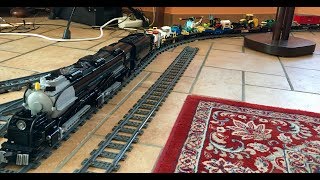 LEGO Big Boy model with freight cars [upl. by Schaeffer]