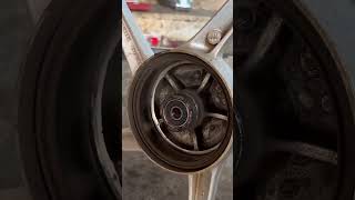 Splendor front wheel bearing change  part 6 splendor bearing bike shorts herosplendor [upl. by Edmonds]