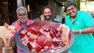 PORK FRY VILLAGE STYLE COOKING  TASTY PORK RECIPE  கிராமத்து பன்றிகறி வறுவல்  PORK CURRY  MEIPIX [upl. by Erle]