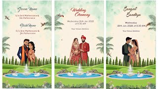 Wedding Invitation  Edius Wedding Invitation Project  Y 14 [upl. by Nnairac]