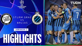 HIGHLIGHTS  Sturm vs Club Brujas  UEFA Champions League 2425  TUDN [upl. by Noived333]