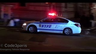 NYPD Police Cars Nissan Altima Ford Fusion  Van [upl. by Cirda]