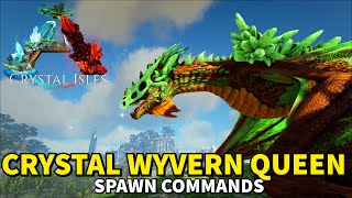 Ark CRYSTAL WYVERN QUEEN spawn commands [upl. by Tamma]