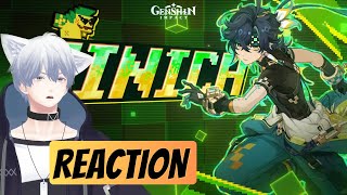 HE IS ALSO A GAMER Character Trailer  quotKinich Fiery Pursuitquot REACTION  Genshin Impact [upl. by Severn610]