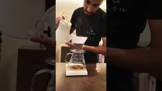 Brewing V60 artist music coffee barista baristalife v60 [upl. by Trinatte]