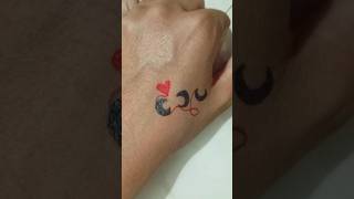 Temporary tattoo❤shortvideo tattoo tattooideas [upl. by Marshal676]