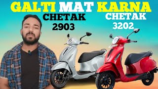 Bajaj Chetak 2903 vs bajaj Chetak 3202 complete review comparison [upl. by Imugem]