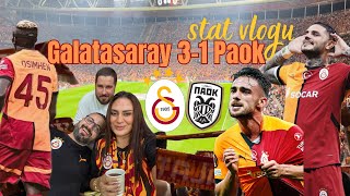 BURASI İSTANBUL🔥GALATASARAY 31 PAOK 💛❤️ Rams Park stat vlogu  Icardı gol anı [upl. by Jeanna]