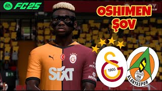 Oshimen Şov  Galatasaray  Alanyaspor  Trendyol Süperlig 8 Hafta  EA FC 25 PS4 [upl. by Ashia]