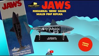 Factory Entertainment SR JAWS Mechanical Bruce Shark Scaled Prop Replica  Unboxing amp Review [upl. by Capello324]