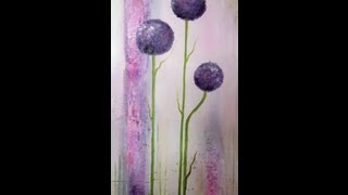 Painting demo Ornamental Onion Acrylmalerei lange Version [upl. by Giulia64]