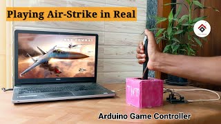 Arduino game controller  Plane shooting simulator using Arduino  Arduino Joystick controller [upl. by Alegnaoj]