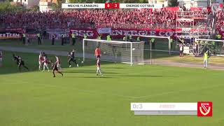 Aufstiegshinspiel  SC Weiche Flensburg 08  FC Energie Cottbus  Die Highlights [upl. by Araccat]