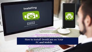 How to install DroidCam App on phone and Laptop [upl. by Tezil876]