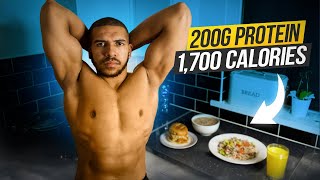 Full Day Of Eating 1700 Calories  Super High Protein Diet For Fat Loss [upl. by Ynaittirb]