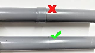 How To Connect Pvc Pipes Of The Same Size The Plumber Wont Tell You [upl. by Constance]