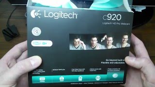 Logitech HD Pro Webcam C920 Unboxing [upl. by Orella730]