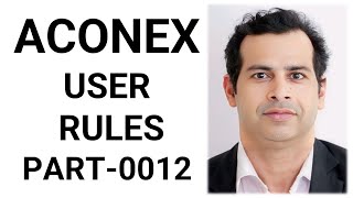 ACONEX USER RULES I PART0012 [upl. by Ardnuas687]