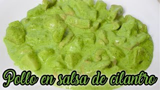 POLLO EN SALSA DE CILANTRO [upl. by Annatsirhc]