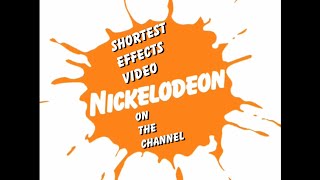 Nickelodeon Splat Bumper Logo 2003  2006 Effects Shortest Effects Video On The Channel [upl. by Mcbride]