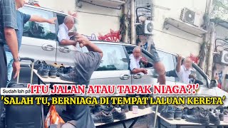 WARGA EMAS BER4NG PENIAGA BUKA MEJA JUALAN DI LORONG LALUAN KENDERAAN SEHINGGA MENYUSAHKAN ORG LAIN [upl. by Lucic]