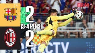 Jović amp Pulisic score Torriani saves in Baltimore  Barcelona 22 34 PENS AC Milan  Highlights [upl. by Midan]