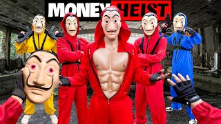 PARKOUR VS MONEY HEIST  Money Heist Disguise as Police to Steal Money amp Rescue Bad Guys  Epic POV [upl. by Doloritas]