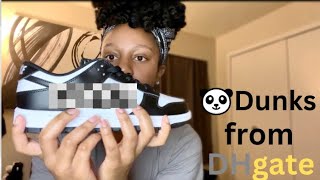 My first DHgate Sneaker Panda Dunks Was it worth it [upl. by Hilde65]