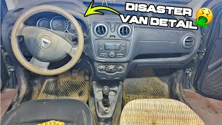 CLEANING the DIRTIEST VAN ever🤢DEEP CLEANING CAR [upl. by Billi]