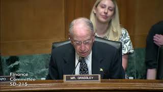 Grassley Questions Witnesses at Senate Finance Committee Hearing on Child Care [upl. by Udall]