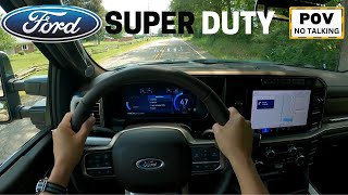 The 2023 Ford F250 King Ranch Super Duty POV Test Drive  Best new luxury truck [upl. by Gschu]