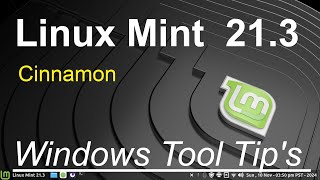 Linux Mint 213  Cinnamon  Windows Settings Tool Tips [upl. by Goltz]