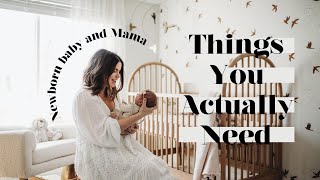 20 Things You Actually Need For A Newborn Baby And Postpartum Care [upl. by Nuahsyd]