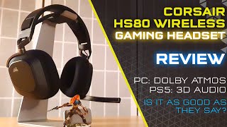 Corsair HS80 Wireless Headset Review  The Best for PC amp PS5 [upl. by Alda]