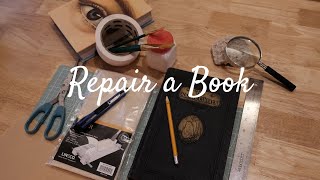 stepbystep simple book repair  beginner friendly [upl. by Ivette909]