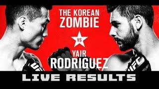 Korean Zombie and Yair Rodrigez UFC 2018 The craziest knockout 👊 [upl. by Godfree232]