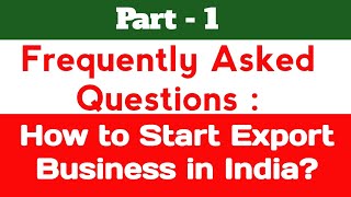 How to Start Export Business in IndiaJSVBusiness [upl. by Zosima]