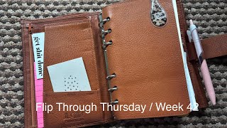 Flip Through Thursday  Week 42  October 2024  Pink Planner Girl [upl. by Gothar]