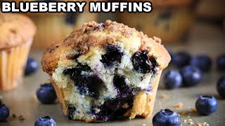 Easy Blueberry Muffins Recipe [upl. by Carree647]