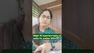 Top 10 topics of polity for uppcsRO prelims 2024uppcs uppcs2024 prelims polity strategy sdm [upl. by Ilene]