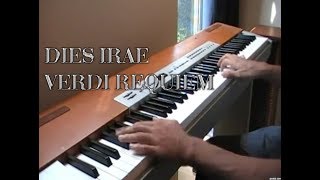 Dies irae piano  Requiem Verdi sheetmidi [upl. by Nehtiek]