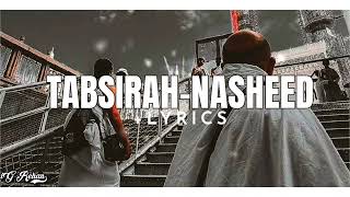 Tabsirah Arabic Nasheed Lyrics Lofi  Solwed Reverb  Gojol  iGRehan7 [upl. by Sayed]