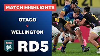 HIGHLIGHTS RD5  Otago v Wellington Bunnings NPC [upl. by Hulbard]