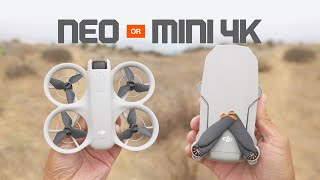 BATTLE OF THE CHEAPEST DJI Neo vs Mini 4k [upl. by Amias]